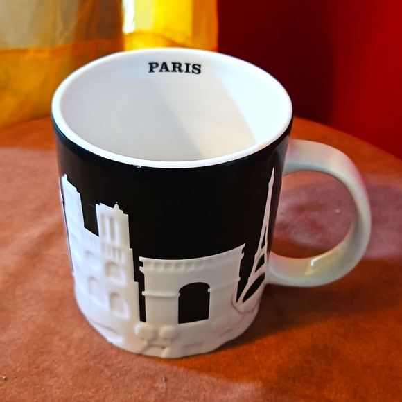 Vintage, Starbucks, city mug, Starbuck Collector Series, Black and White, Paris, - Picture 1 of 4